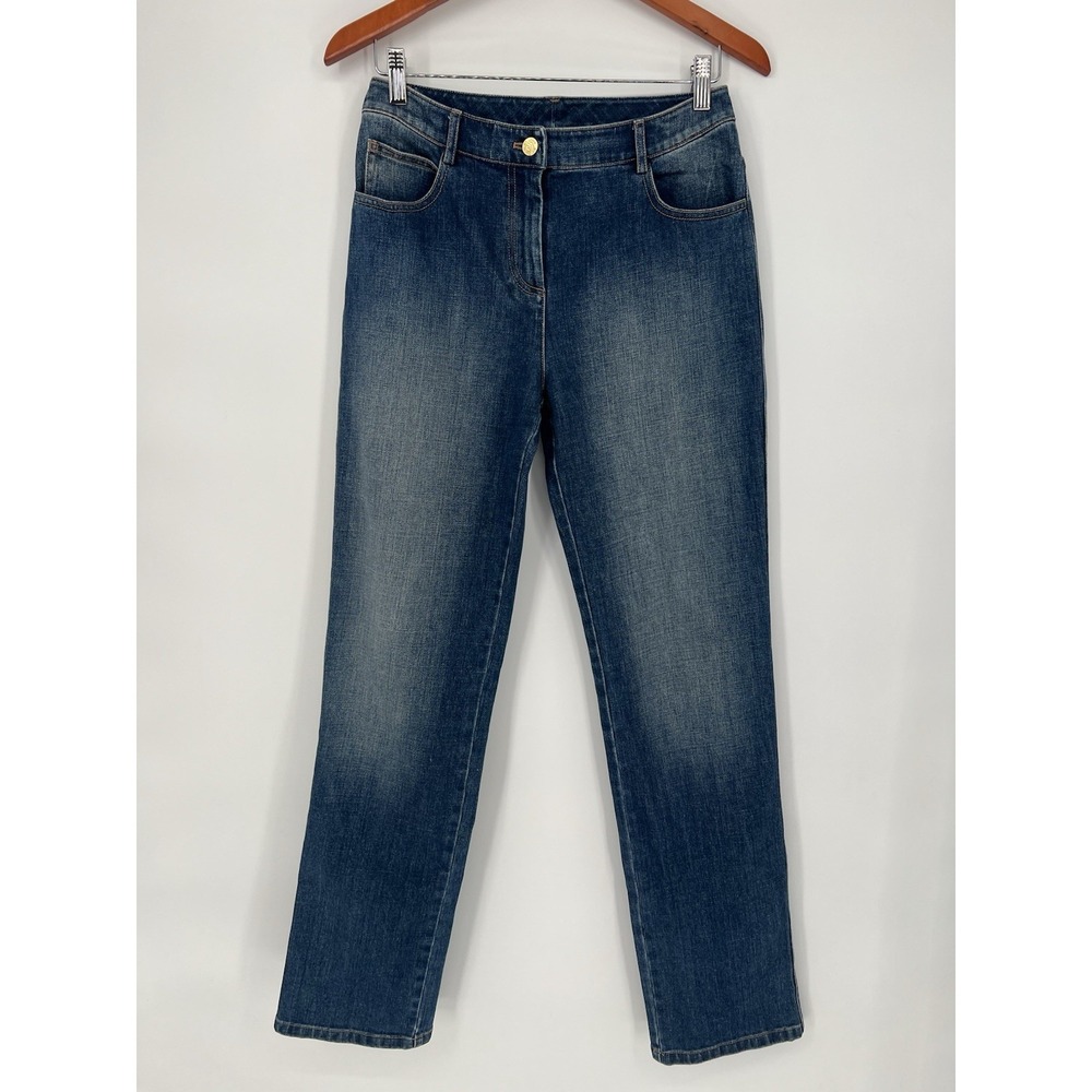 St. John Dark Wash Women's Straight Leg Jeans Size 4